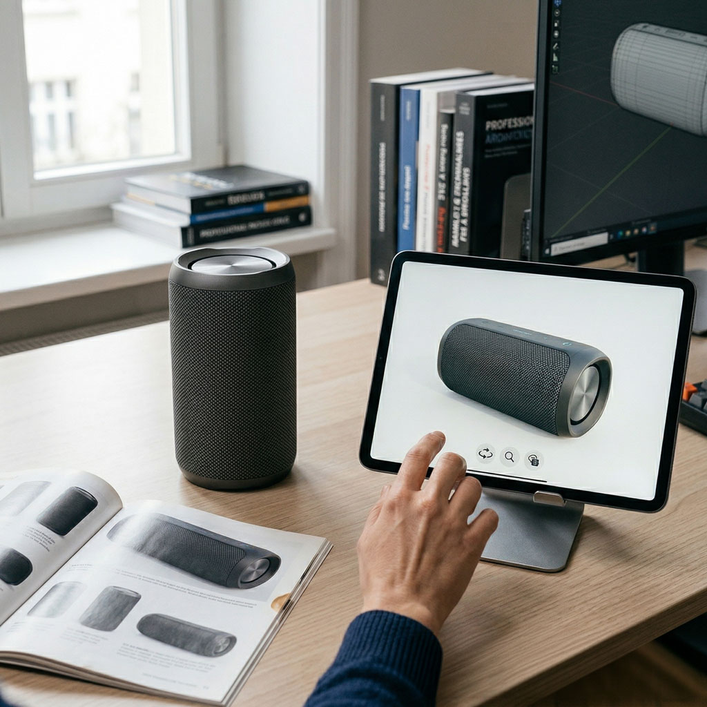 Bibliothèque de modèles 3D — visionneuse catalogue interactif