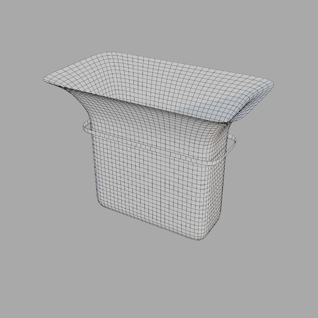 Modélisation 3D — simulation tissu étape 1