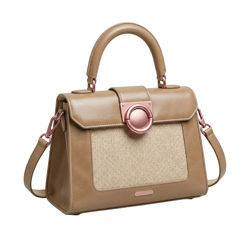 Sac à main configuré en 3D — textile mode e-commerce