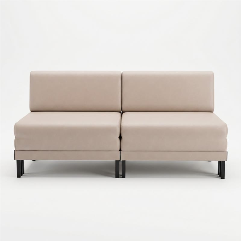 Likoolis sofa packshot Beige leather