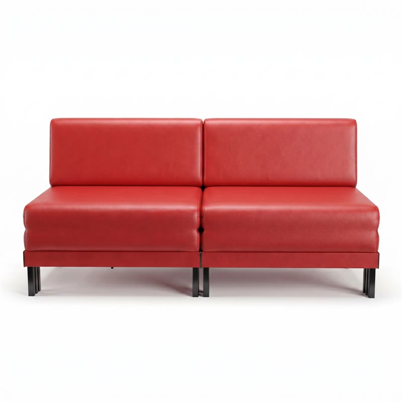 Likoolis sofa packshot Red leather