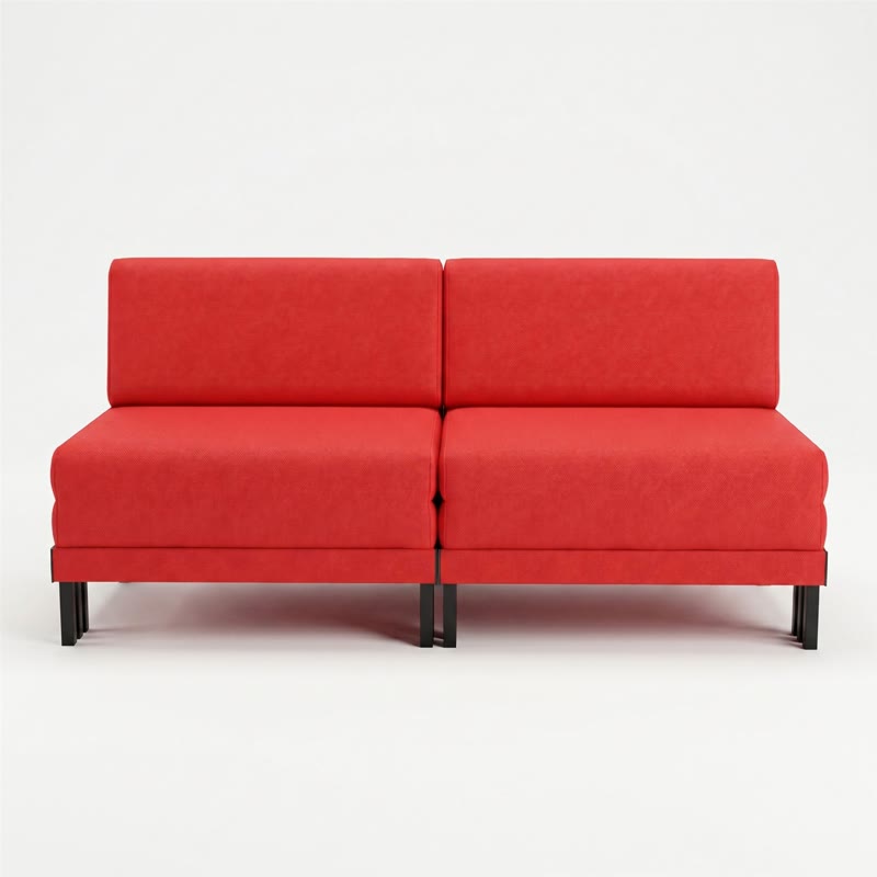 Likoolis sofa packshot Red fabric